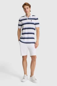US Polo Assn. Men NAVY BLUE Regular Fit Polo Shirt Collar T-Shirt - Image 4