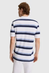 US Polo Assn. Men NAVY BLUE Regular Fit Polo Shirt Collar T-Shirt - Image 5