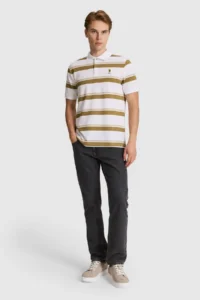 US Polo Assn. Men Green Regular Fit Polo Shirt Collar T-Shirt - Image 4