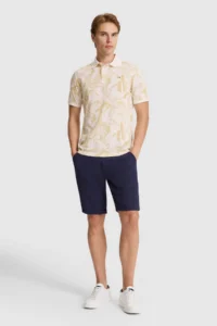 US Polo Assn. Men Cream Regular Fit Polo Shirt Collar T-Shirt - Image 4