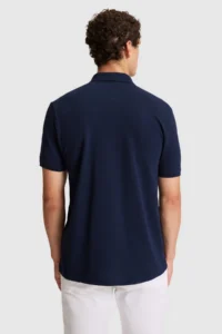 US Polo Assn. Men NAVY BLUE Regular Fit Polo Shirt Collar T-Shirt - Image 5