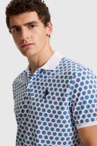 US Polo Assn. Men WHITE Regular Fit Polo Shirt Collar T-Shirt - Image 2