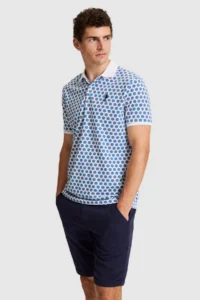 US Polo Assn. Men WHITE Regular Fit Polo Shirt Collar T-Shirt - Image 3