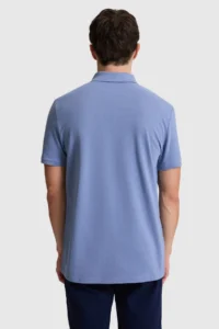 US Polo Assn. Men Indigo Regular Fit Polo Shirt Collar Basic T-Shirt - Image 6