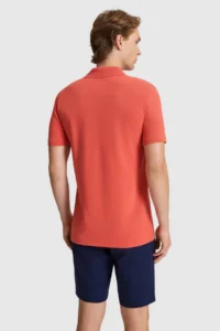US Polo Assn. Men CREAM Regular Fit Polo Shirt Collar Basic T-Shirt - Image 5