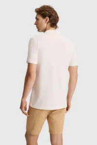 US Polo Assn. Men Cream Regular Fit Polo Shirt Collar Basic T-Shirt - Image 5