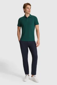 US Polo Assn. Men dark Green slim Fit Polo Shirt Collar Basic T-Shirt - Image 4