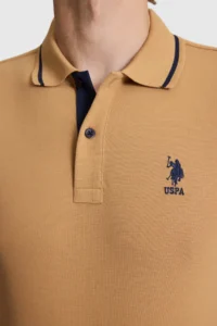 US Polo Assn. Men Coconut slim Fit Polo Shirt Collar Basic T-Shirt - Image 6