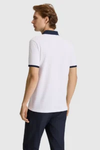 US Polo Assn. Men WHITE Regular Fit Polo Shirt Collar Basic T-Shirt - Image 5