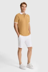 US Polo Assn. Men Coconut Regular Fit Polo Shirt Collar Basic T-Shirt - Image 4