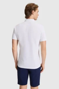 US Polo Assn. Men WHITE Regular Fit MANDARIN Collar Basic T-Shirt - Image 5