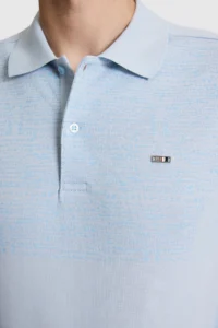 US Polo Assn. Men Light BLUE Regular Fit Polo Shirt Collar T-Shirt - Image 6