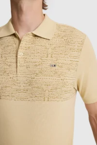 US Polo Assn. Men Beige Regular Fit Polo Shirt Collar T-Shirt - Image 6