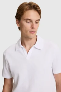 US Polo Assn. Men WHITE Regular Fit Polo Shirt Collar T-Shirt - Image 2