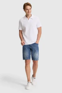 US Polo Assn. Men WHITE Regular Fit Polo Shirt Collar T-Shirt - Image 4