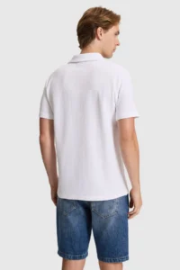 US Polo Assn. Men WHITE Regular Fit Polo Shirt Collar T-Shirt - Image 5