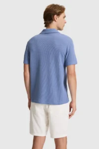 US Polo Assn. Men Indigo Regular Fit Polo Shirt Collar T-Shirt - Image 5