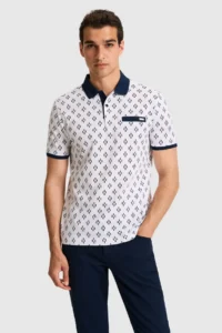 US Polo Assn. Men Regular Fit Polo Shirt Collar WHITE T-Shirt - Image 3