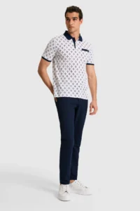 US Polo Assn. Men Regular Fit Polo Shirt Collar WHITE T-Shirt - Image 4