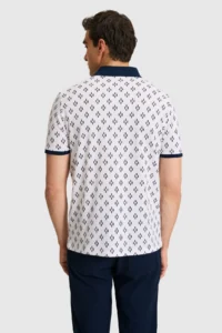 US Polo Assn. Men Regular Fit Polo Shirt Collar WHITE T-Shirt - Image 5