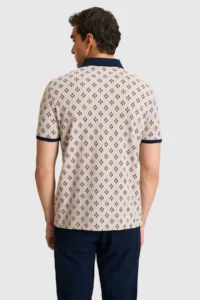 US Polo Assn. Men Regular Fit Polo Shirt Collar Stone T-Shirt - Image 5