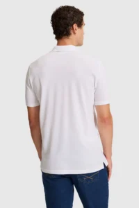 US Polo Assn. Men WHITE Regular Fit Polo Shirt Collar T-Shirt - Image 5