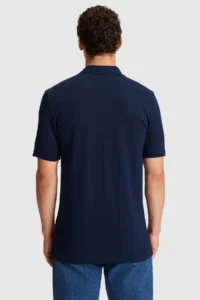 US Polo Assn. Men NAVY BLUE Regular Fit Polo Shirt Collar T-Shirt - Image 5