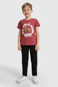US Polo Assn. Boys' Cherry Crew Neck T-Shirt - Image 4
