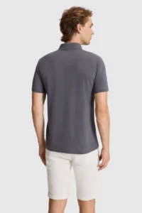 US Polo Assn. Men Anthracite slim Fit Polo Shirt Collar Basic T-Shirt - Image 5