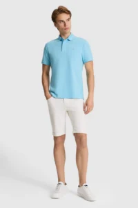 US Polo Assn. Men Aqua slim Fit Polo Shirt Collar Basic T-Shirt - Image 4