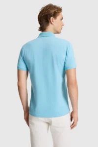 US Polo Assn. Men Aqua slim Fit Polo Shirt Collar Basic T-Shirt - Image 5