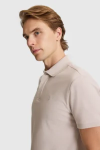 US Polo Assn. Men Stone slim Fit Polo Shirt Collar Basic T-Shirt - Image 2