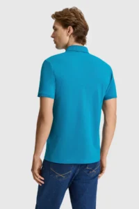 US Polo Assn. Men Petrol slim Fit Polo Shirt Collar Basic T-Shirt - Image 5