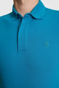 US Polo Assn. Men Petrol slim Fit Polo Shirt Collar Basic T-Shirt - Image 6