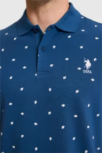 US Polo Assn. Men Regular Fit Polo Shirt Collar Light NAVY T-Shirt - Image 6