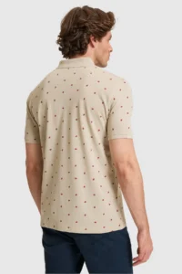US Polo Assn. Men Regular Fit Polo Shirt Collar Light Khaki T-Shirt - Image 5