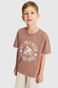 US Polo Assn. Boys' Powder PINK Crew Neck T-Shirt