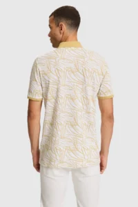 US Polo Assn. Men Beige Regular Fit Polo Shirt Collar T-Shirt - Image 5