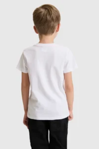 US Polo Assn. Boys' WHITE Crew Neck T-Shirt - Image 5