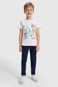 US Polo Assn. Boys' WHITE Crew Neck T-Shirt - Image 4