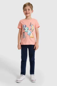US Polo Assn. Boys' Salmon Crew Neck T-Shirt - Image 4