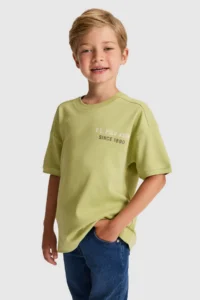US Polo Assn. Boys' Green Crew Neck T-Shirt - Image 3
