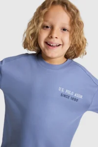 US Polo Assn. Boys' Indigo Crew Neck T-Shirt - Image 2