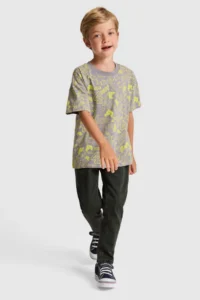 US Polo Assn. Boys' Gray Crew Neck T-Shirt - Image 4