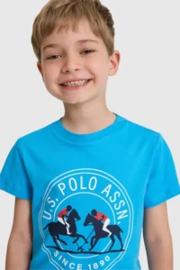 US Polo Assn. Boys' Cobalt BLUE Crew Neck T-Shirt - Image 2