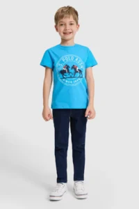 US Polo Assn. Boys' Cobalt BLUE Crew Neck T-Shirt - Image 4