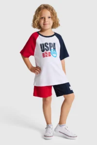 US Polo Assn. Boys' Red Crew Neck T-Shirt - Image 4