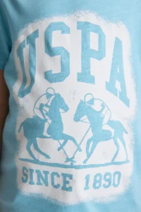 US Polo Assn. Boys' Aqua Crew Neck T-Shirt - Image 6