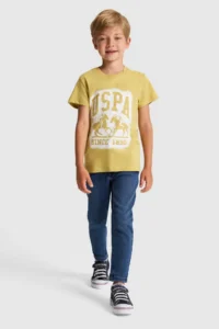 US Polo Assn. Boys' Green Crew Neck T-Shirt - Image 4