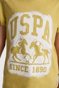 US Polo Assn. Boys' Green Crew Neck T-Shirt - Image 6